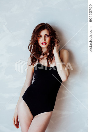 girl in lingerie posing in the Studio girl in lingerie posing in the Studio 60450799