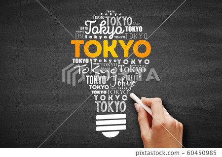 Tokyo light bulb word cloud Tokyo light bulb word cloud 60450985