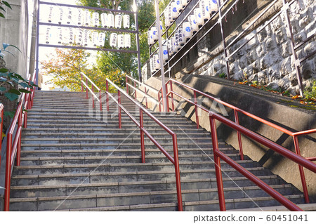 Yotsuya Suga Shrine stone steps Sugajinjya Suga-shrine Location Tokyo 60451041