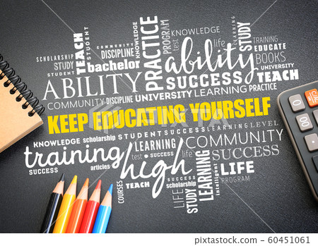 Keep Educating Yourself word cloud collage Keep Educating Yourself word cloud collage 60451061