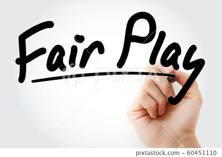 Hand writing Fair play with marker Hand writing Fair play with marker 60451110