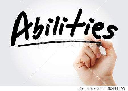 Hand writing abilities with marker 60451403