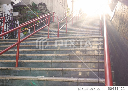 Stone steps of Yotsuya Suga Shrine Sugajinjya Suga-shrine Tokyo (HDR) 60451421