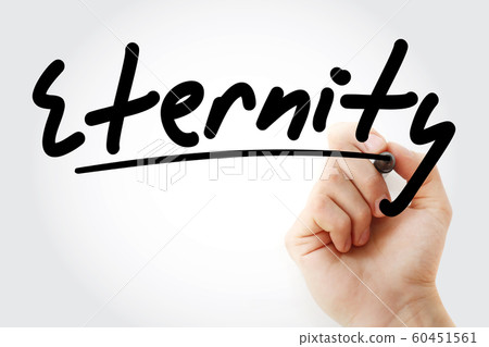 Hand writing Eternity with marker 60451561