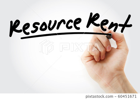 RR - Resource Rent acronym with marker RR - Resource Rent acronym with marker 60451671