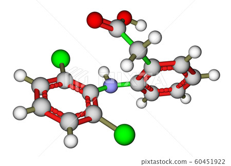 Diclofenac, a non-steroidal anti-inflammatory drug Diclofenac, a non-steroidal anti-inflammatory drug 60451922