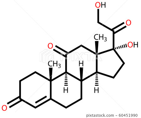 Cortisone structural formula 60451990