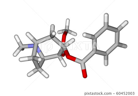 Molecule of cocaine 60452003