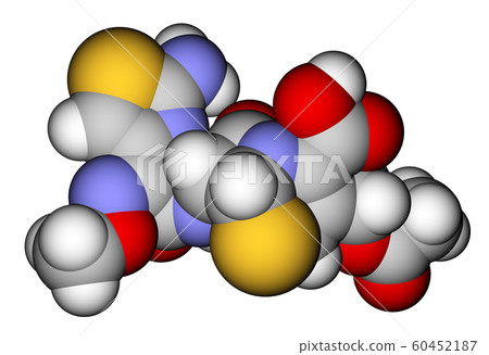 Cefotaxime, a cephalosporin antibiotic. Molecular structure Cefotaxime, a cephalosporin antibiotic. Molecular structure 60452187