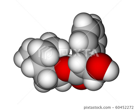 Atropine space filling model 60452272