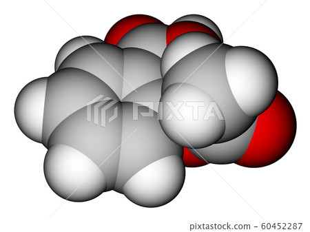 Aspirin space filling molecular model 60452287