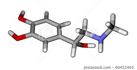 Adrenaline sticks molecular model 60452403