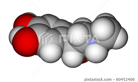 Adrenaline space-filling molecular model 60452406