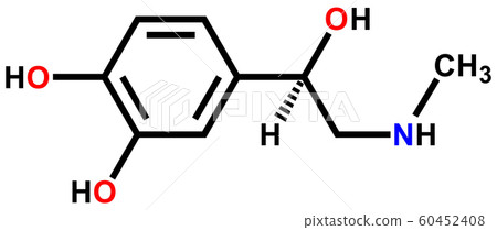 Adrenaline structural formula Adrenaline structural formula 60452408