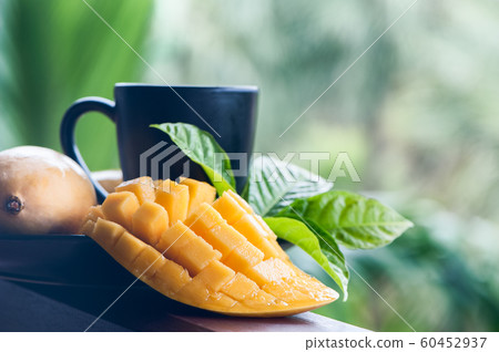 Mango tea. Mango in natural conditions on a 60452937