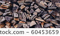 Wooden background, wood cross sections. Natural 60453659