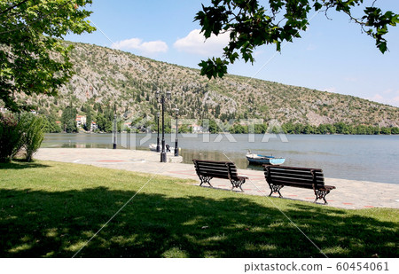 Embankment of Lake Orestiada in Kastoria Embankment of Lake Orestiada in Kastoria 60454061