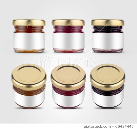 small jam jars with blank labels 60454445