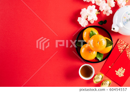 Chinese new year festival decorations 60454557