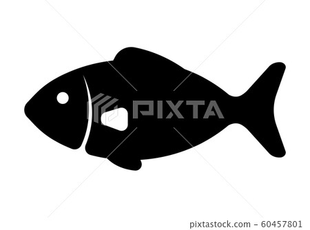 Fish, fish, sea creatures, seafood icon 60457801