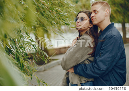 Couple in a park Couple in a park 60459258