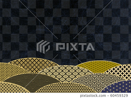 Black japanese paper japanese pattern texture background material 60459329