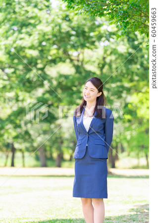Smiling woman business outdoors Smiling woman business outdoors 60459663