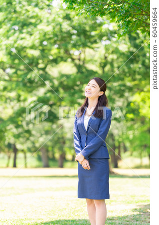 Smiling woman business outdoors Smiling woman business outdoors 60459664