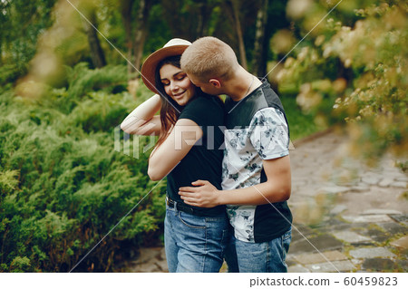 Couple in a park Couple in a park 60459823