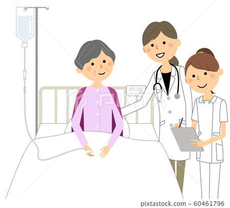 住院，醫生和護士 60461796
