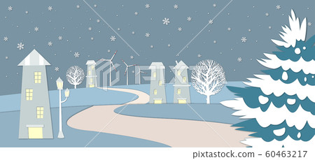 Winter landscape illustration Winter landscape illustration 60463217