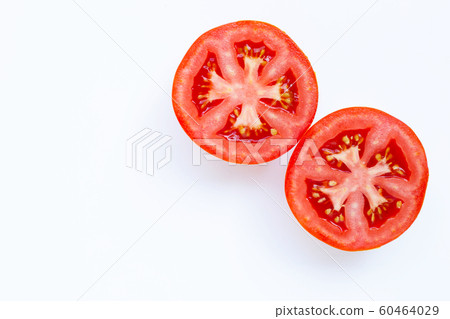Fresh tomatoes on white background. Fresh tomatoes on white background. 60464029