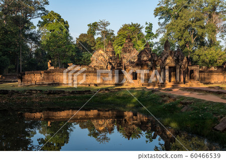 Banteay Srei is a Hindu temple dedicated to Shiva in Angkor, Cambodia Banteay Srei is a Hindu temple dedicated to Shiva in Angkor, Cambodia 60466539