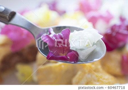 食用花卉食用花卉Hana食用蛋蛋黃醬美食食品豐富多彩 60467718