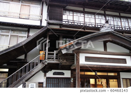Shiman Onsen千與千尋模型Shima Onsen的翻捲屋頂 Shiman Onsen千與千尋模型Shima Onsen的翻捲屋頂 60468143