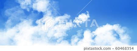 Bright and detailed panoramic landscape: blue sky and fluffy clouds, bottom view (3D CG rendering digital illustration) Bright and detailed panoramic landscape: blue sky and fluffy clouds, bottom view (3D CG rendering digital illustration) 60468354