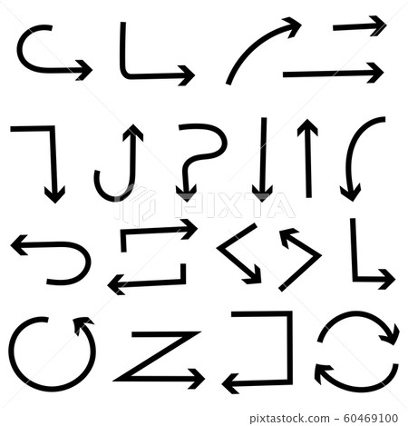 Black arrows set 60469100