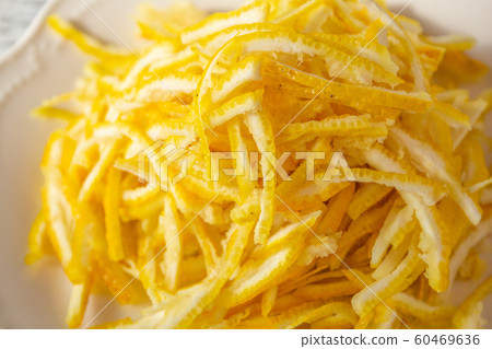 Yuzu (shiko, scientific name: Citrus junos) chopped peel (raw material of coconut jam and coconut tea) 60469636
