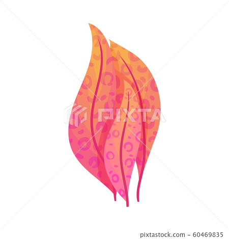 Abstract Plant Isolated on White Background. Decorative Floral Element Abstract Plant Isolated on White Background. Decorative Floral Element 60469835