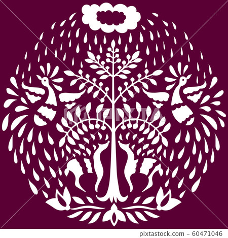 Otomi Style Circle Pattern 60471046