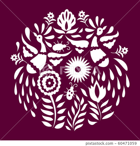 Otomi Style Circle Pattern. 60471059