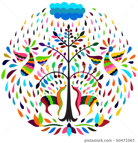 Otomi Style Rounded Pattern 60471065