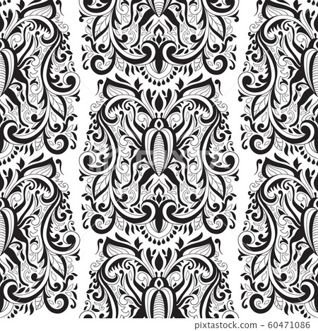 Vector Seamless Floral Pattern with bugs 60471086