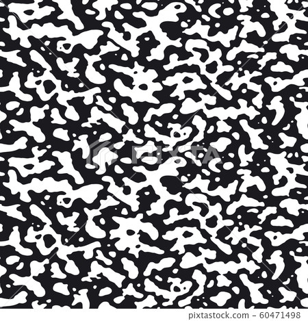 Abstract organic fluid seamless pattern. Irregular diffusion reaction. Background with organic rounded shapes. Vector illustration in black and white. Abstract organic fluid seamless pattern. Irregular diffusion reaction. Background with organic rounded shapes. Vector illustration in black and white. 60471498