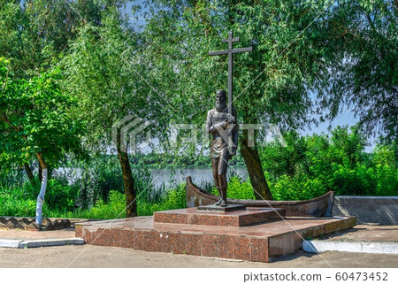 Monument to the first resident of Vilkovo, 60473452
