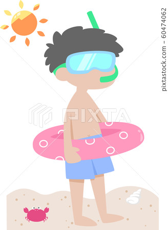 Summer Bathing - Stock Illustration [60474062] - Pixta