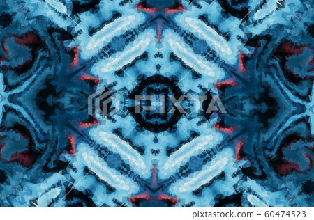 Winter fantasy abstract background. Kaleidoscopic geometric ornament. Decorative polygonal mosaic pattern. Winter fantasy abstract background. Kaleidoscopic geometric ornament. Decorative polygonal mosaic pattern. 60474523