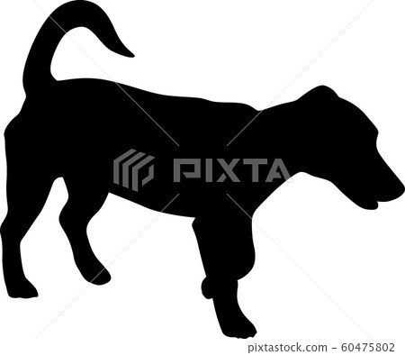 small dog silhouette vector small dog silhouette vector 60475802