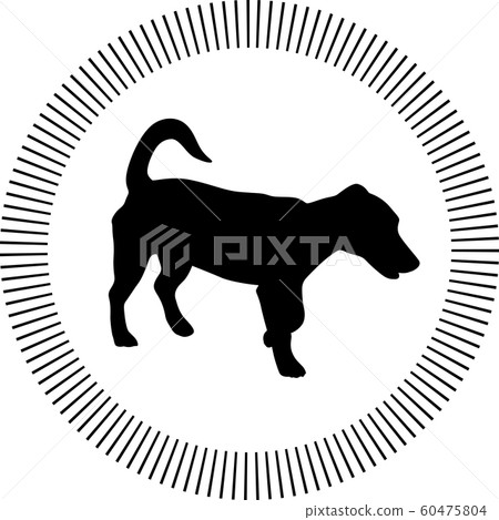 small dog silhouette vector small dog silhouette vector 60475804