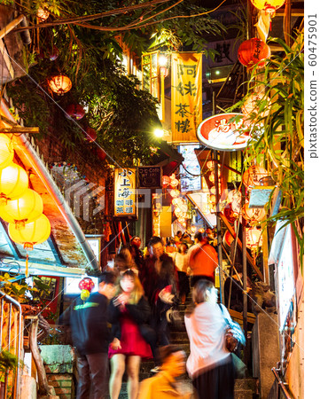 Taiwan Jiufen vertical position Taiwan Jiufen vertical position 60475901